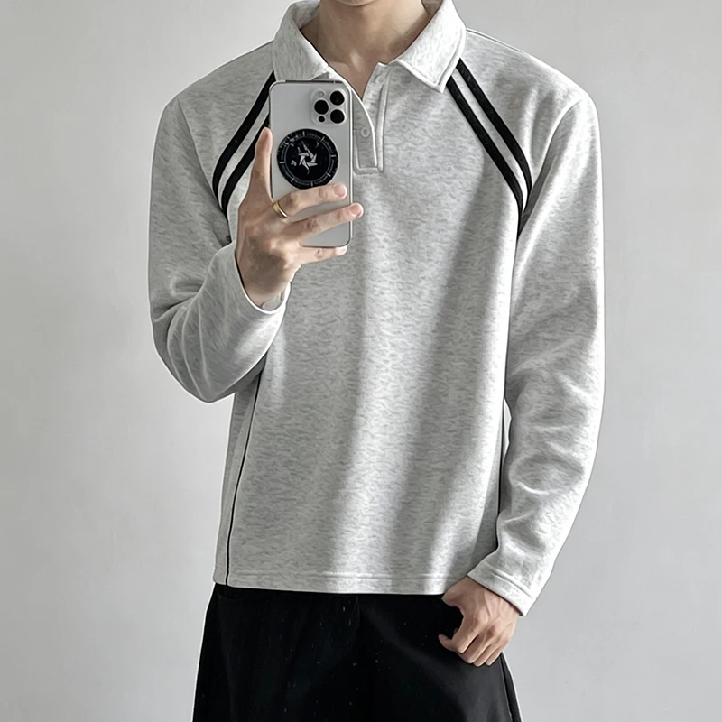 Striped Panel Splicing Long Sl - огляд і ціна Mens Fashion Summer