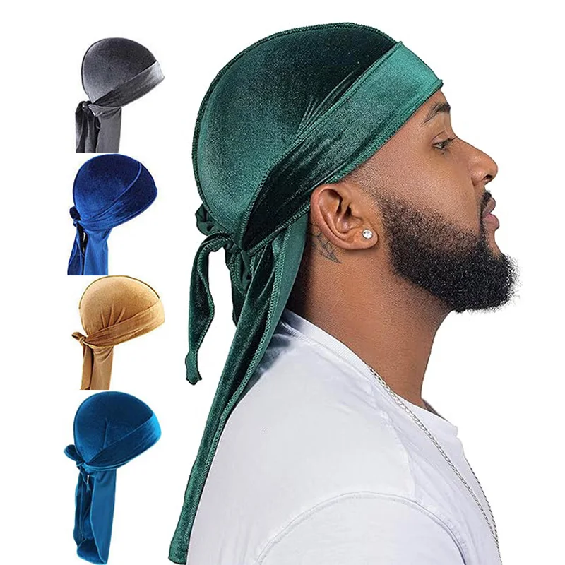 kkjoy Unisex Velvet Durags Ban - огляд і ціна Men'S Fashion With Hat