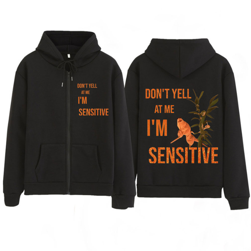 Marcus The Worm Don’t Yell At  - огляд і ціна Mens Fashion Zip Up Hoodies