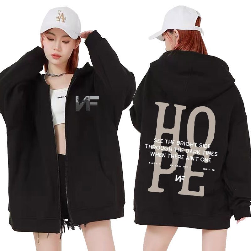 Rapper NF Hope Tracklist Zippe - огляд і ціна Mens Fashion Zip Up Hoodies