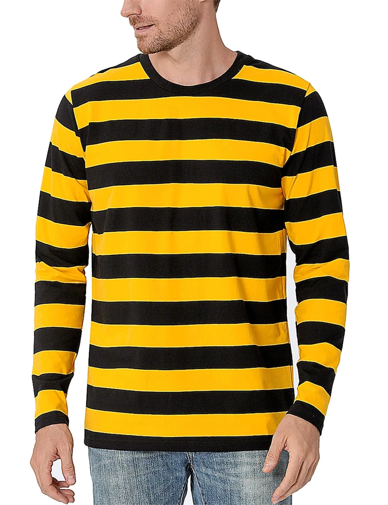 Fashion Contrast Stripe 3D Pri - огляд і ціна Mens Fashion Summer