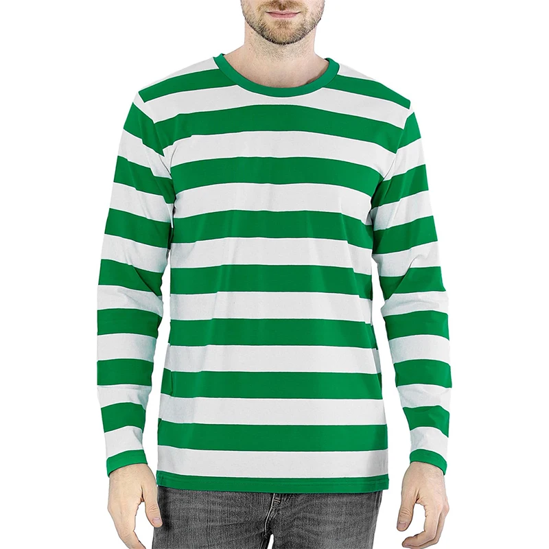 Fashion Contrast Stripe 3D Pri - огляд і ціна Mens Fashion Summer