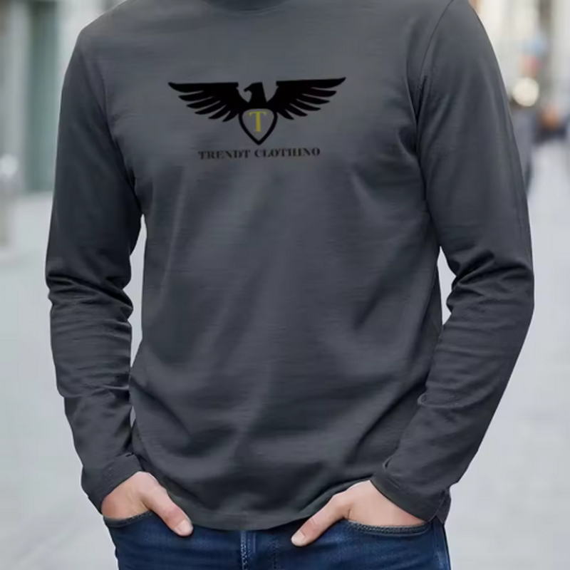 New 100% Pure Cotton Autumn Me - огляд і ціна Men'S Fashion T Shirts