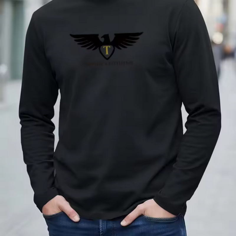 New 100% Pure Cotton Autumn Me - огляд і ціна Men'S Fashion T Shirts